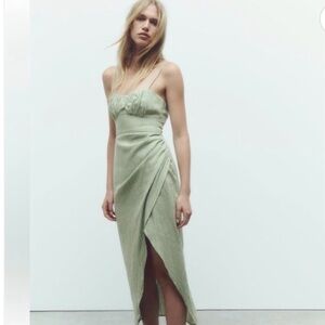 Zara Green Women's Dress